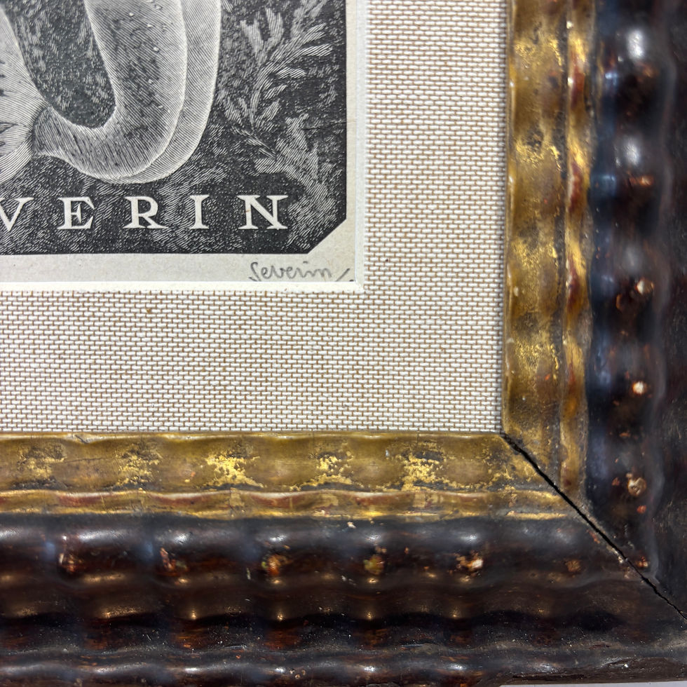 Thumbnail: Mermaid Engraving Signed Mark Serverin 