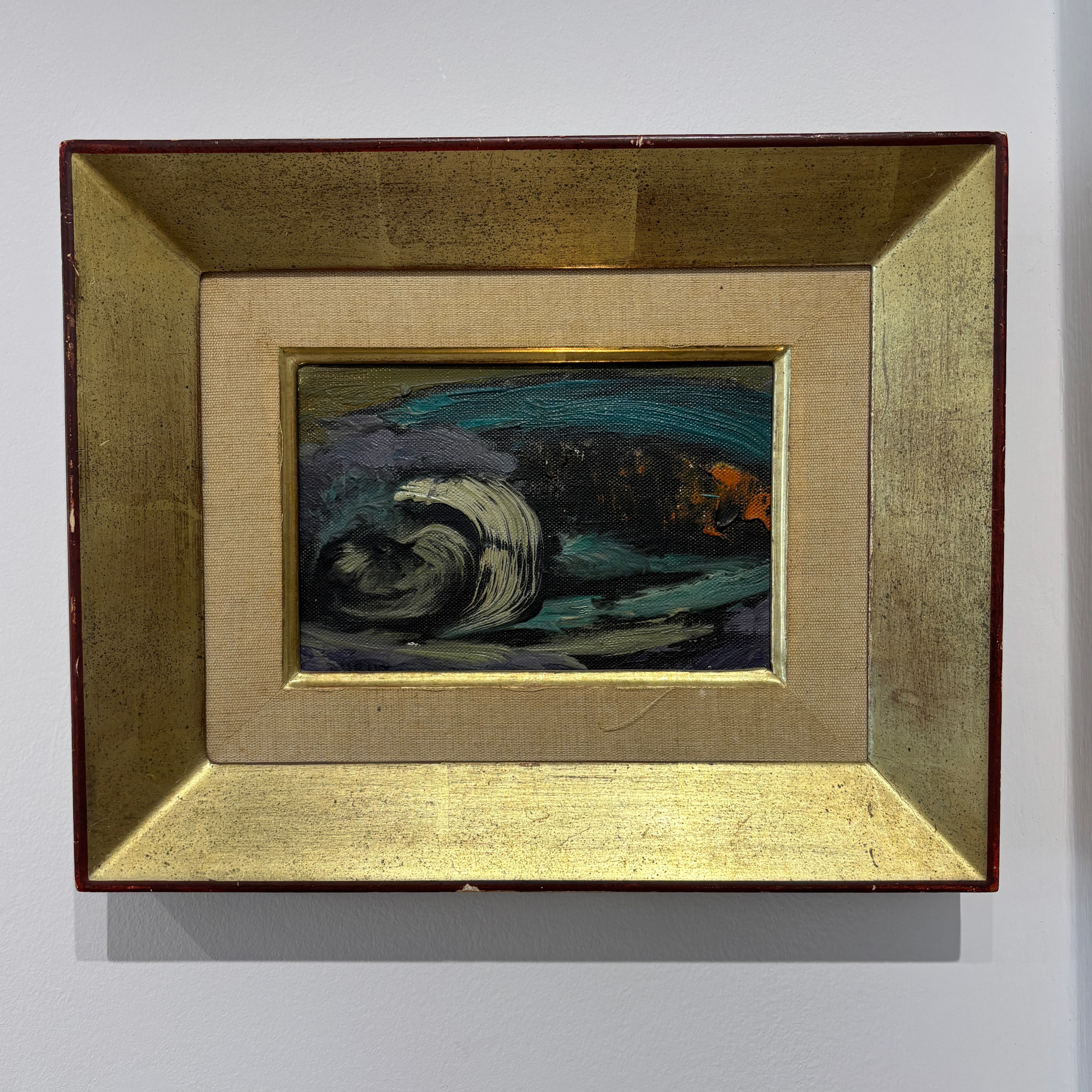 Abstract Landscape 1950s Oil on Canvas