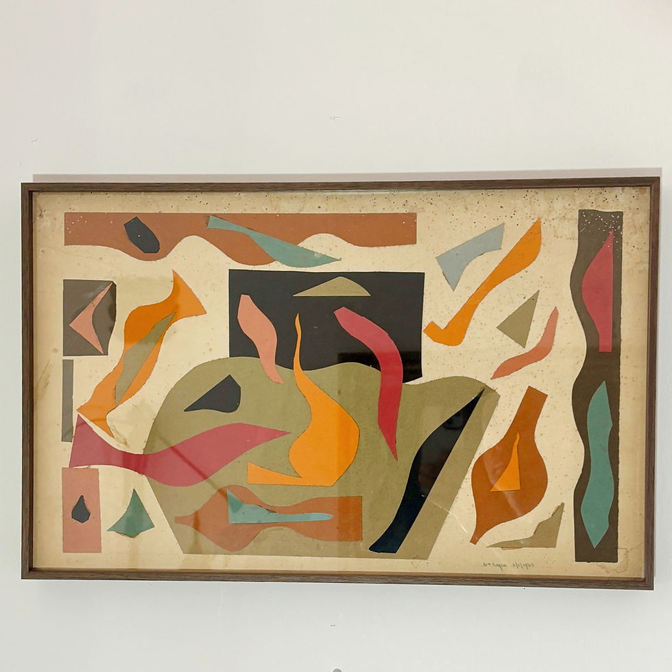 Thumbnail: 1960s abstract collage by Edward Rogers (1911-1994)