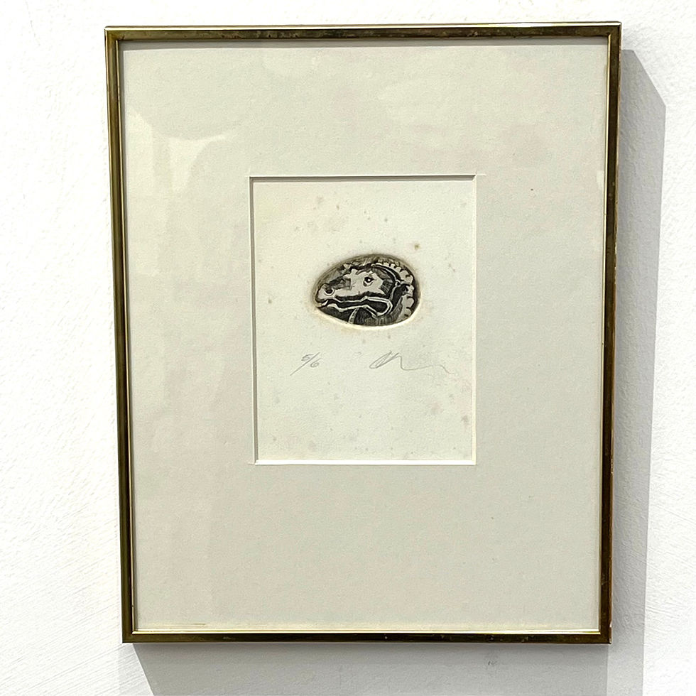 Thumbnail: Study of a horse. Abstract etching
