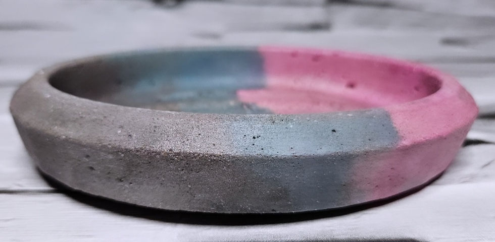 Thumbnail: Cecise, Navy & Charcoal Oval Soap Dish 