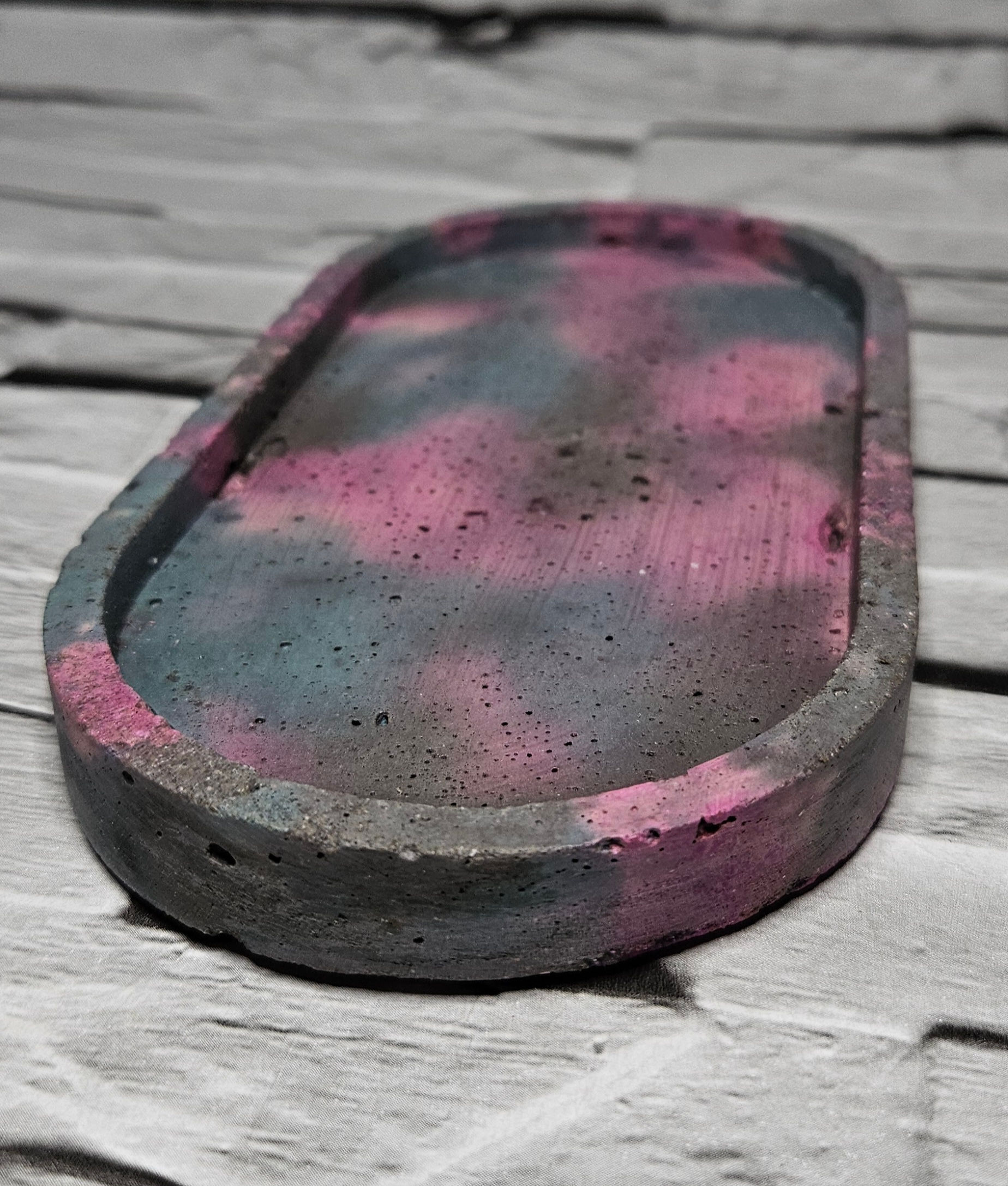 Navy, Cecise Pink & Charcoal Jewellery Tray 