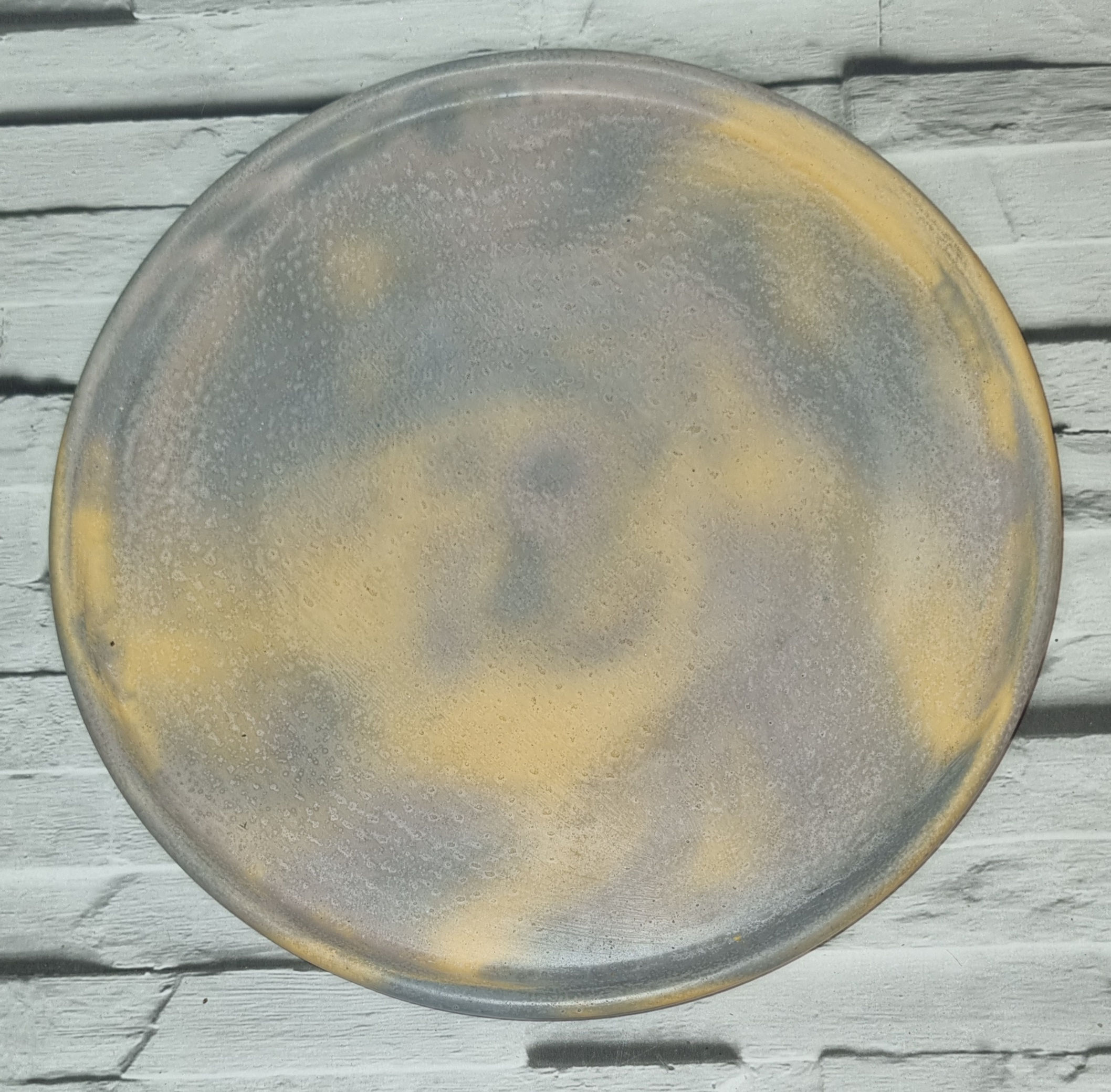 Charcoal, Silver & Mustard Serving Tray