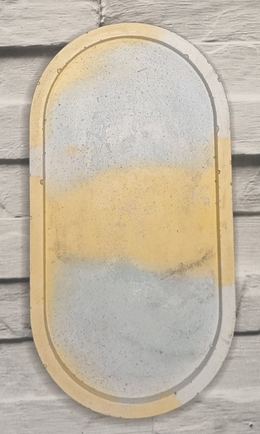 Yellow & Sky Blue Concrete Tray