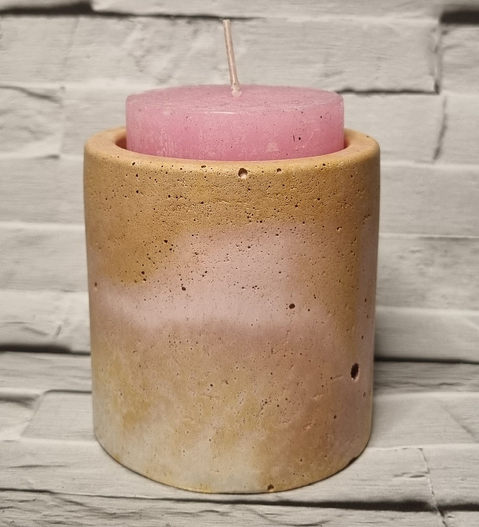 Thumbnail: Soft Gold, Beige & Pink Circle Planter