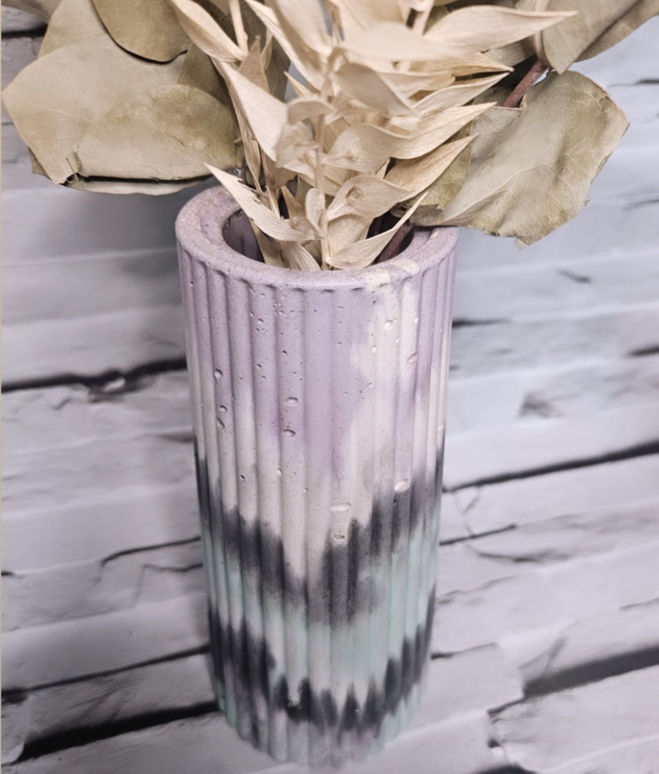 Thumbnail: Lilac, Mint, Black & White Tall Vase