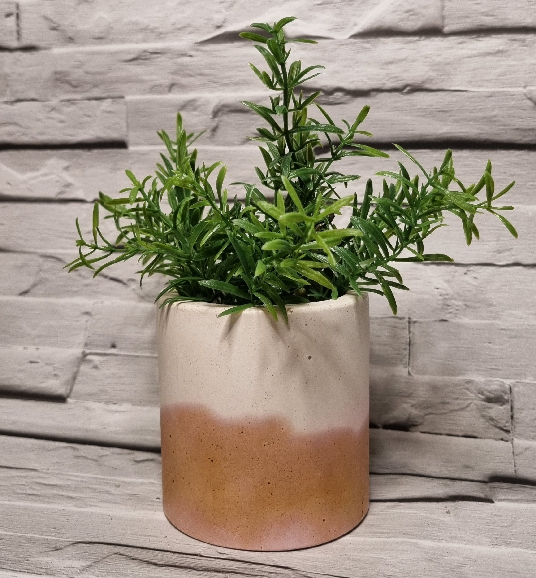 Beige, Soft Gold & Pink Circle Planter