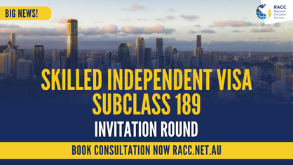 Learn about the 189 visa, eligibility requirements, and the latest invitation round for skilled workers in Australia.