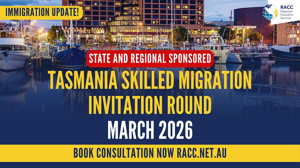 Tasmania Invitation Round – January 2026 Update