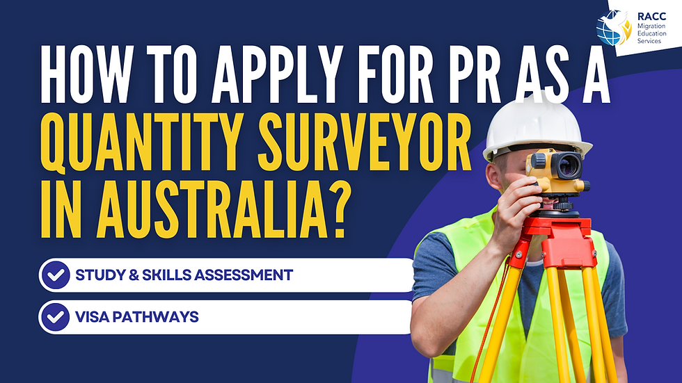 Learn how to become a Quantity Surveyor in Australia. Explore qualifications, skills assessments, and PR pathways for migration.