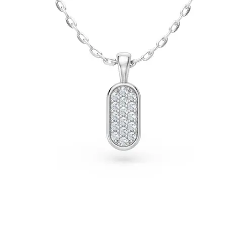 White Gold Small Stellar Halo Pendant