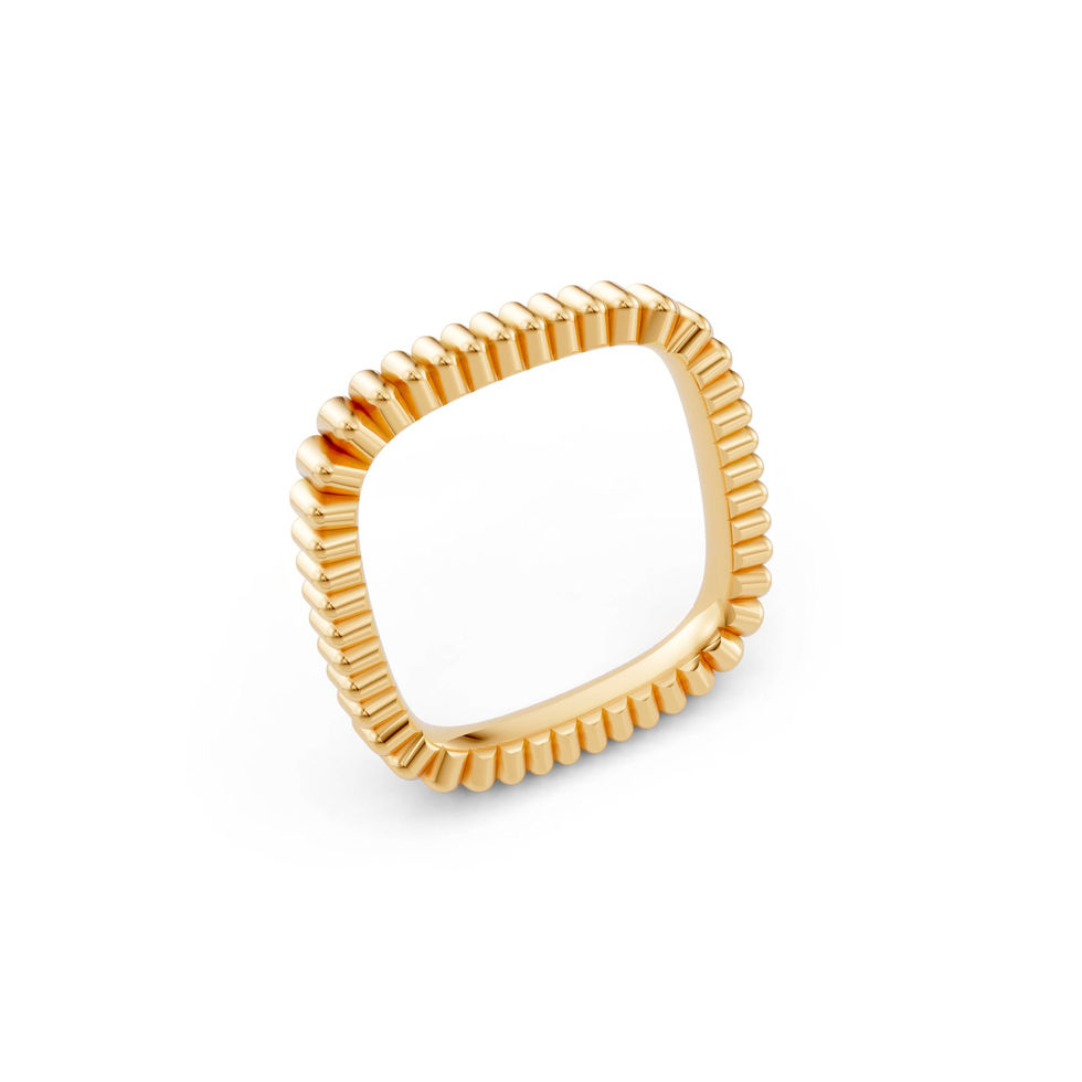 Yellow Gold Crisp Band 360