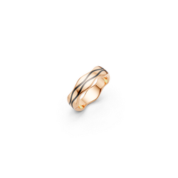 Delightful Wave Rose Gold Band