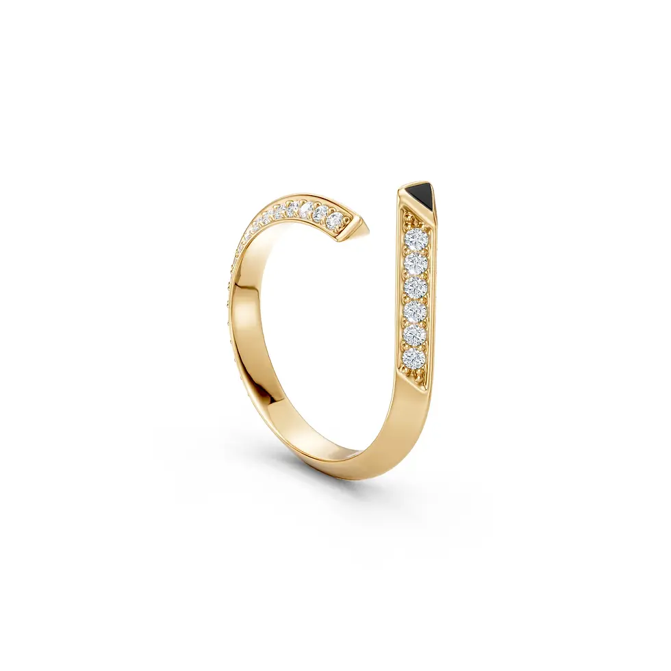 Desire Yellow Gold Pinky Ring