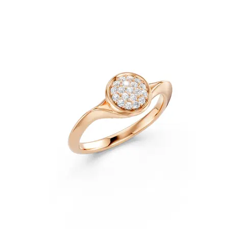 Rose Gold Gravity Diamond Ring