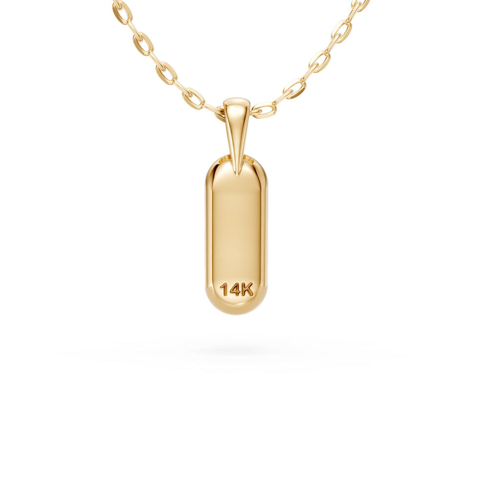 Yellow Gold Large Stellar Halo Pendant 360