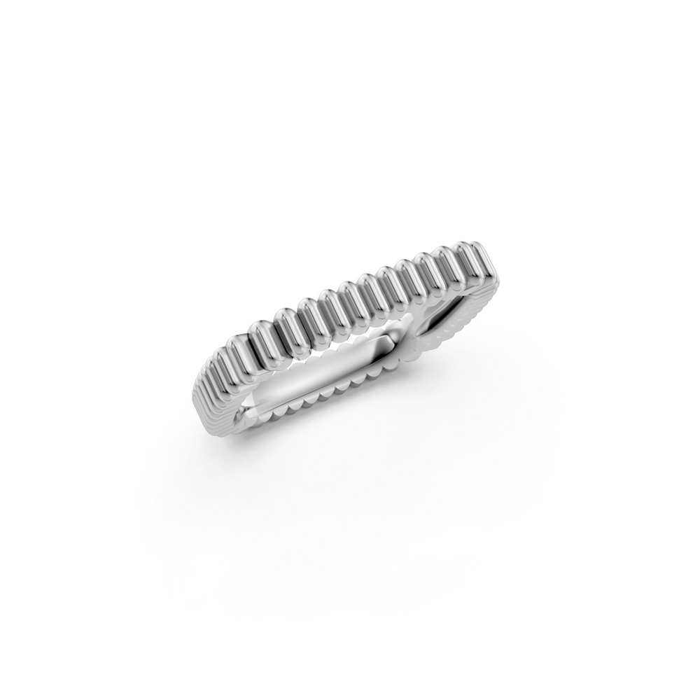 White Gold Crisp Band