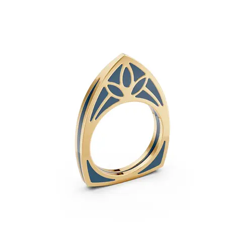 Regal Embrace Yellow Gold Cocktail Ring