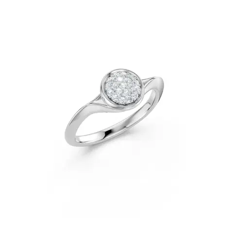 White Gold Gravity Diamond Ring
