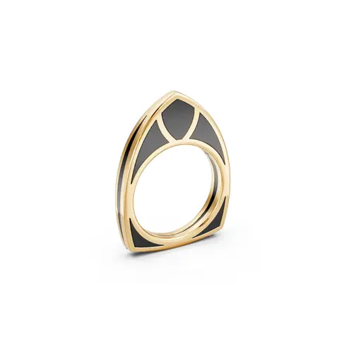 Yellow Majestic Gold Cocktail Ring