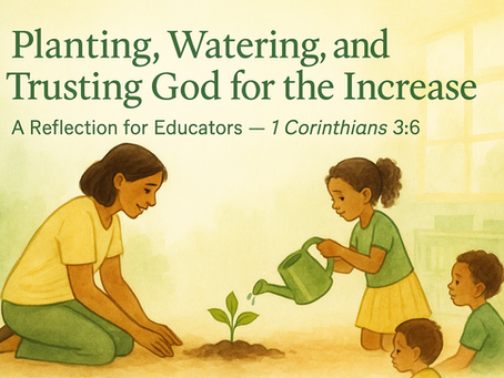 Planting, Watering, and Trusting God for the Increase: A Reflection for Educators with Auntie Nats