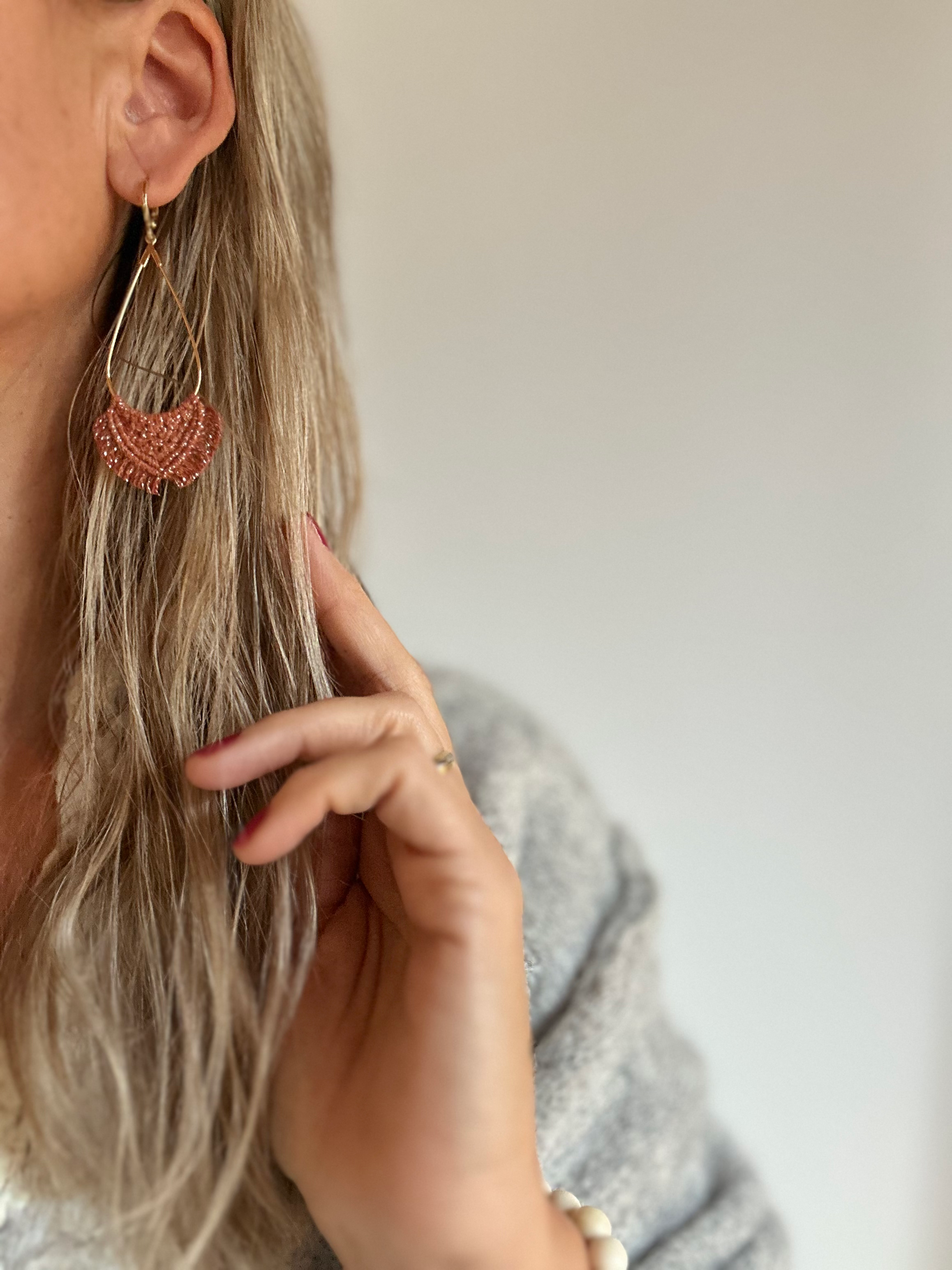 BOUCLE D’OREILLE MINI ARUBA « TERRACOTTA »