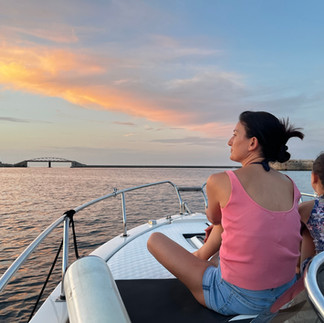 Tourist on private boat trip in Malta