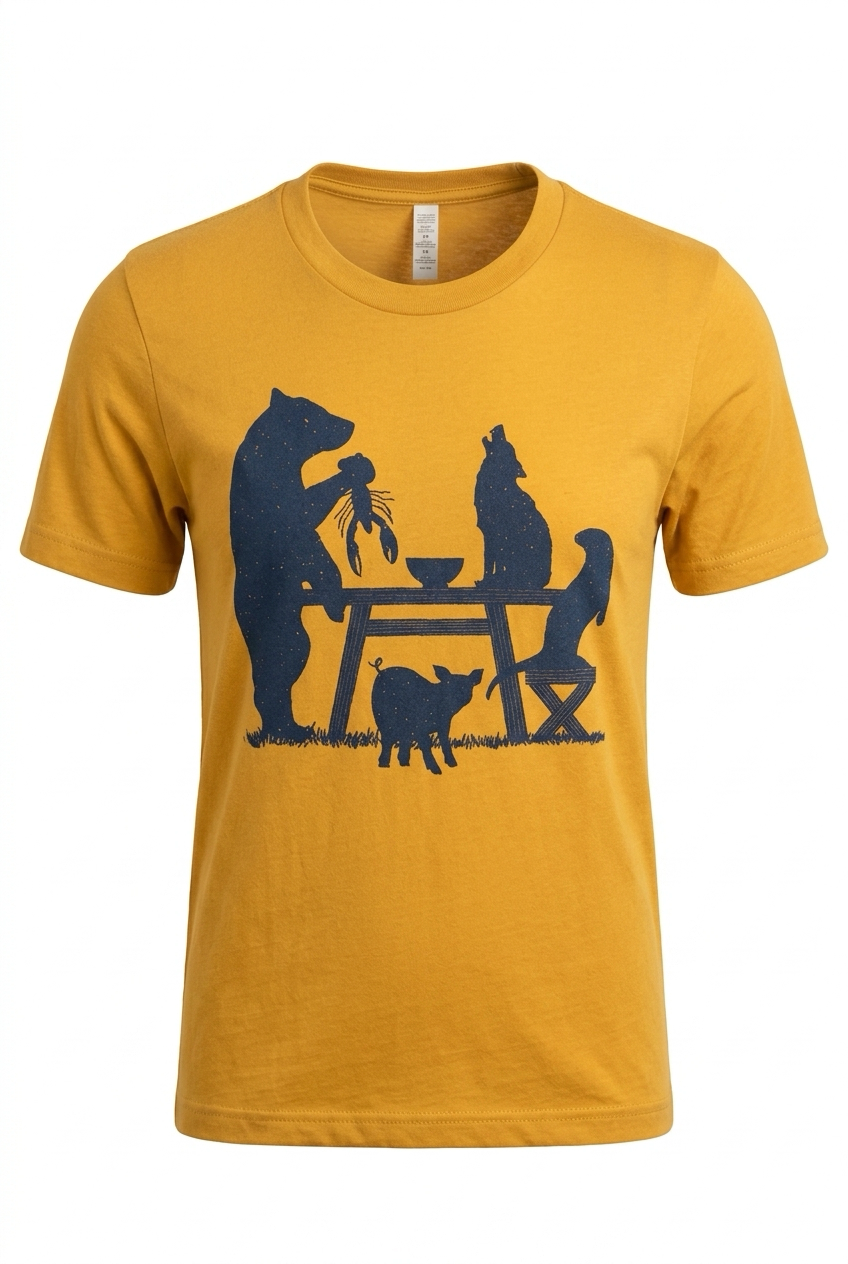 Unisex Crew, Mustard