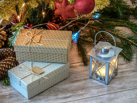 Wrapped gifts under the Christmas tree