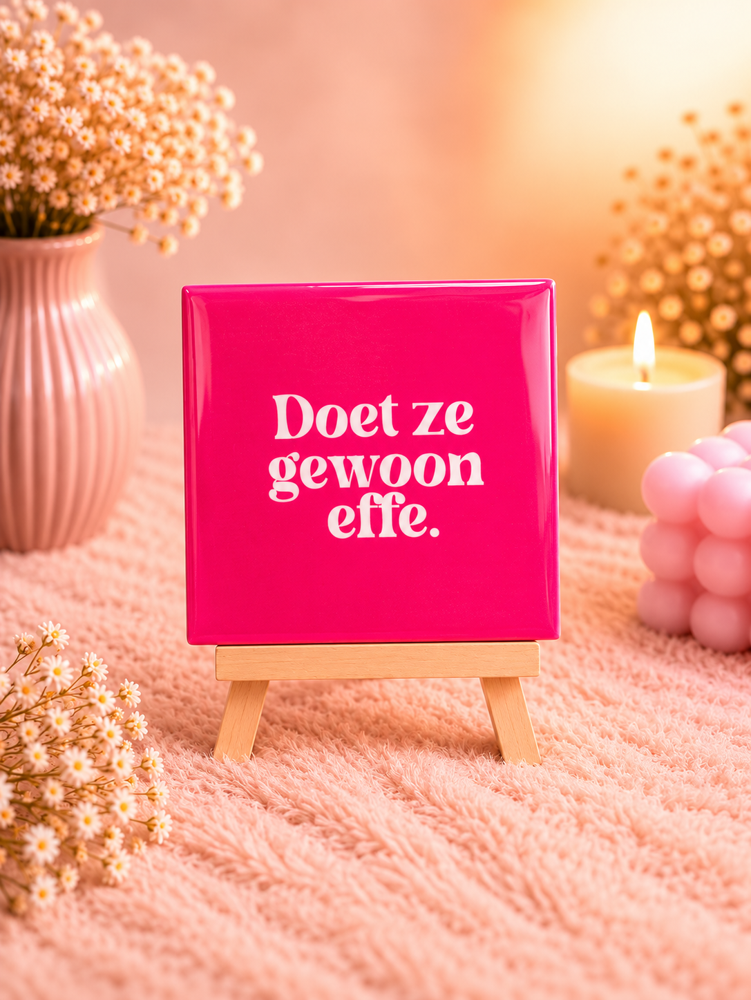 💗 Tegeltje “Doet ze gewoon effe”