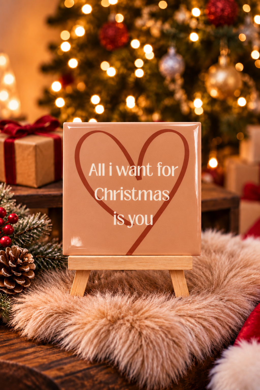 🎄 Tegeltje “All I Want For Christmas Is You”