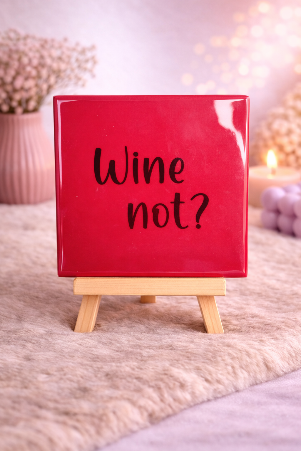 Tegeltje "Wine Not?" 🍷