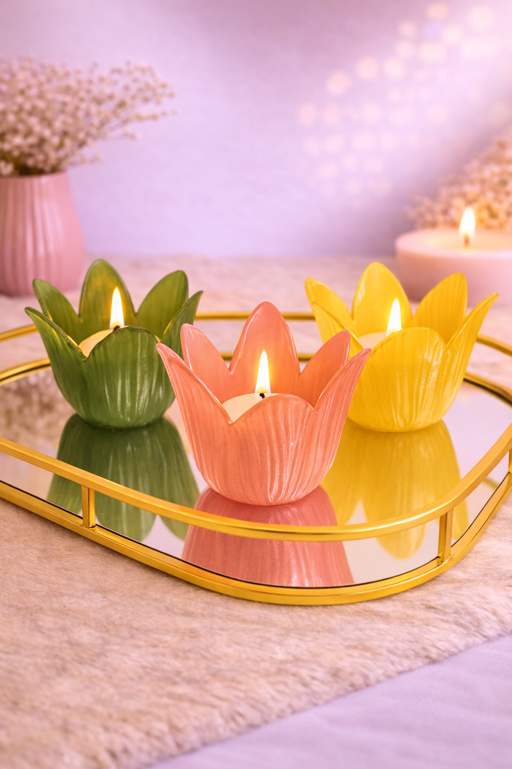 Tulp Waxinelichthouders! 🌷🕯️