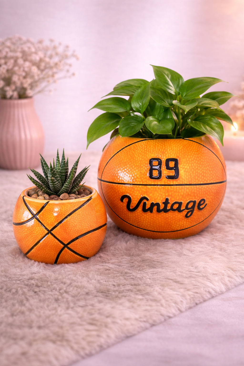 🏀🌿 Bloempot ‘Basketball Vibes’