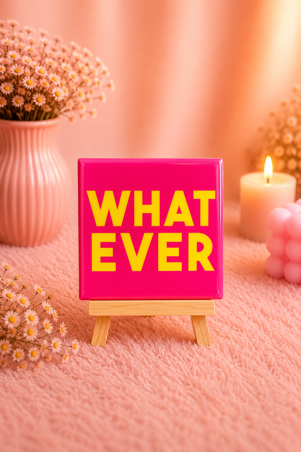 💖 Tegeltje "WHATEVER"