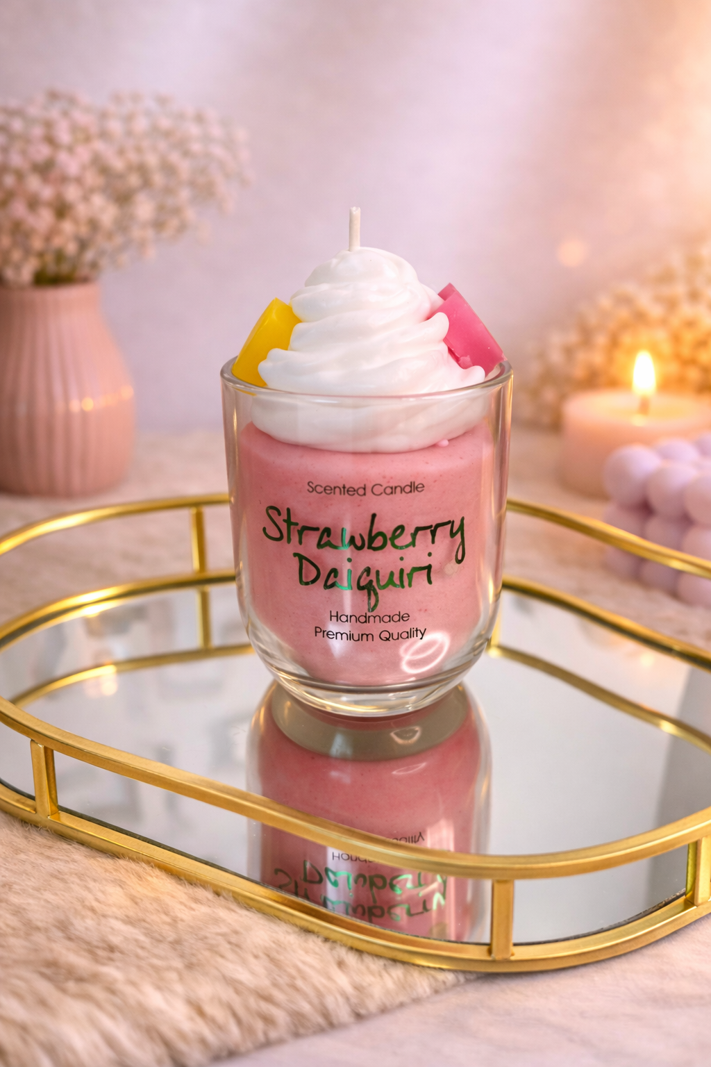 Strawberry Daiquiri Geurkaars 🍓🍸🕯️