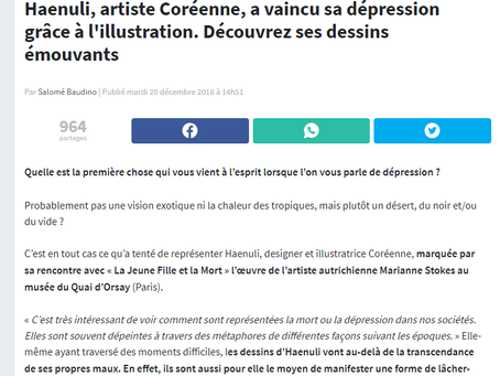 France news website updated Haenuli's art work