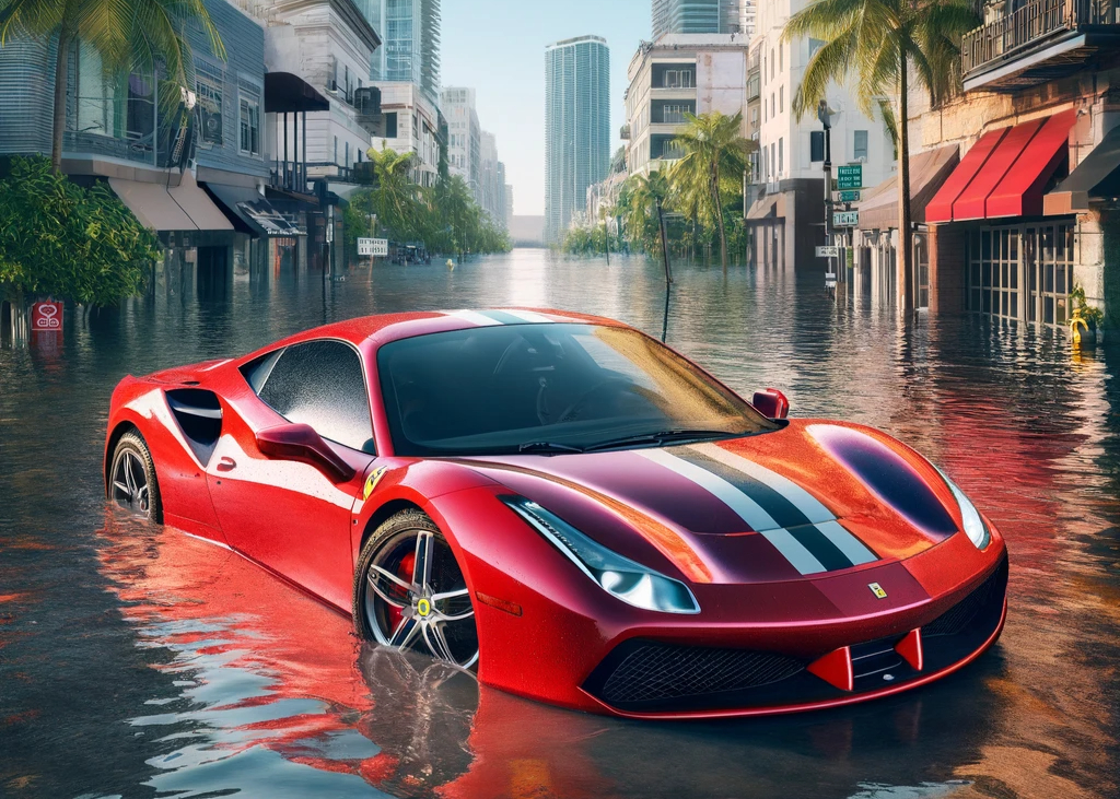 Water-Damaged Car