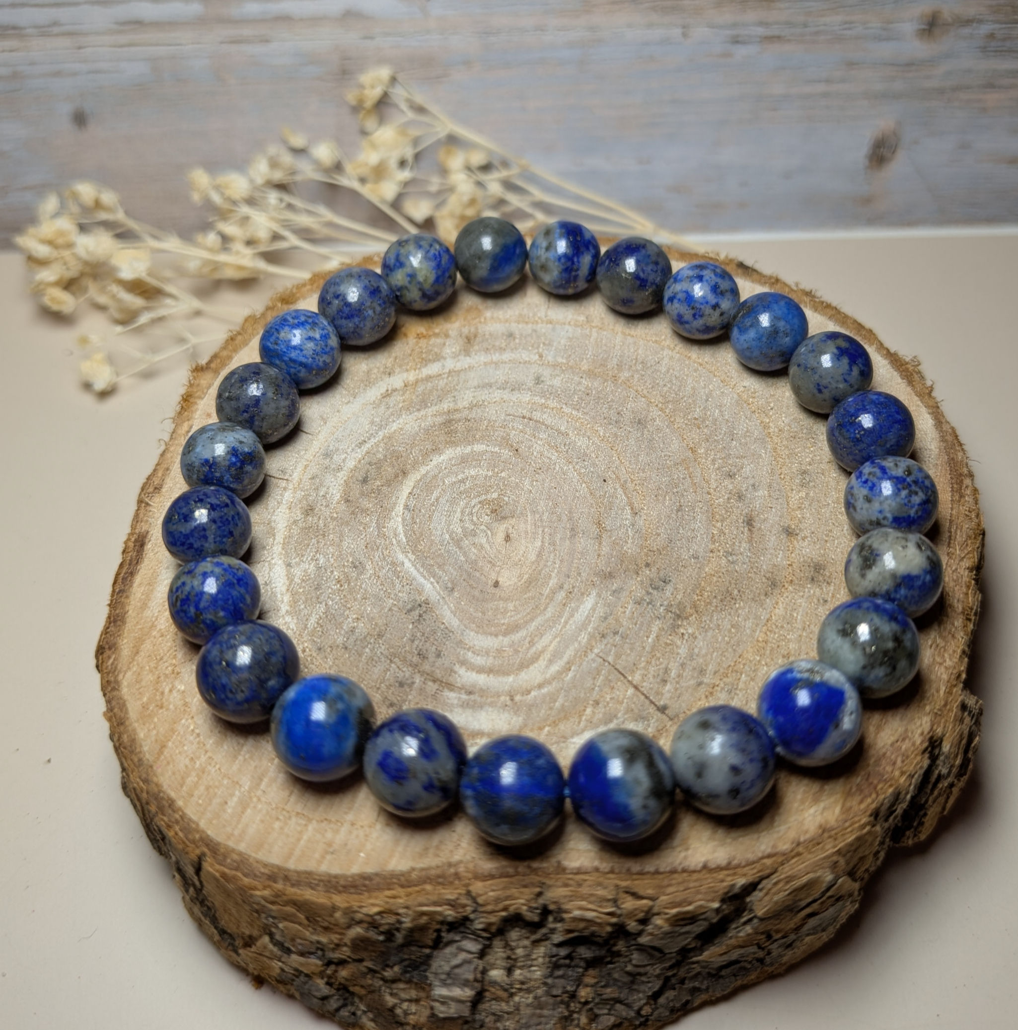 Bracelet Lapis-lazuli (8mm)