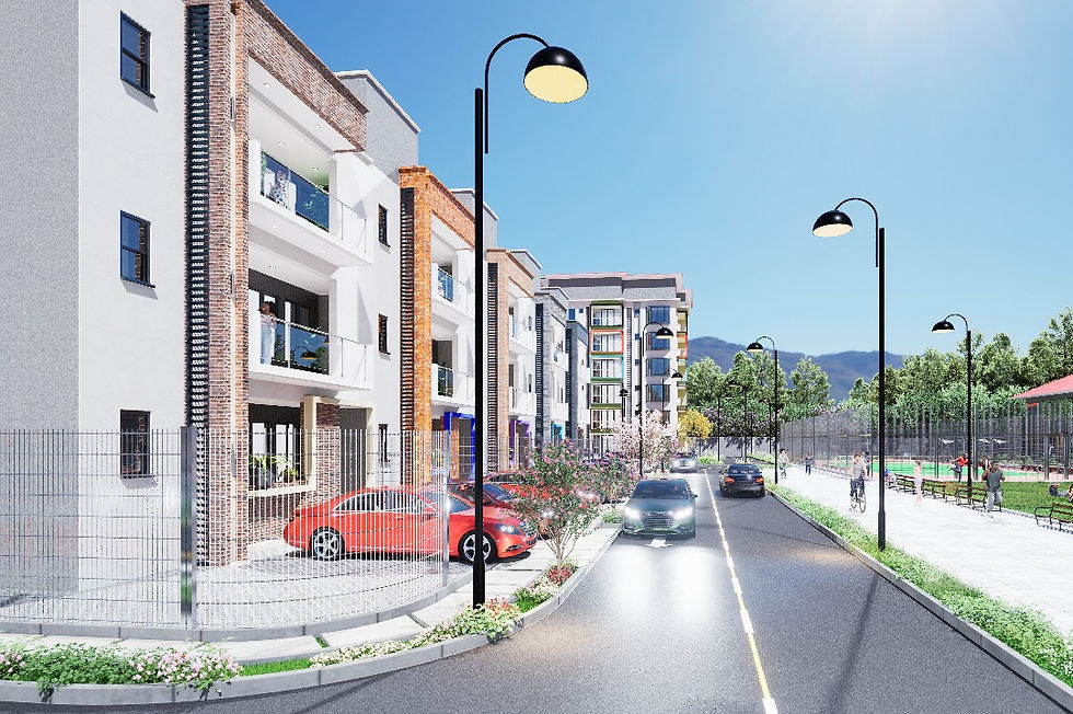 Thumbnail: Modern 4-Bedroom Terraced Homes | Sustainable Community Living in Karmo, Abuja