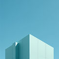 blue building
