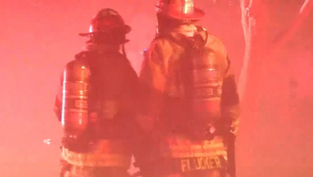 First Alarm House Fire Sends Heavy Flames Through Roof in Mesa
