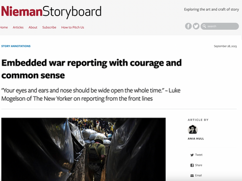 Luke Mogelson on Combat Reporting in Ukraine