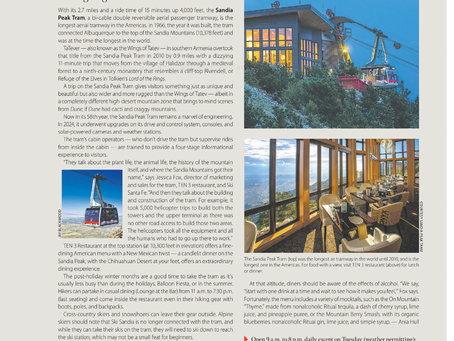 Sandia Peak Tram — Vista with a Menu