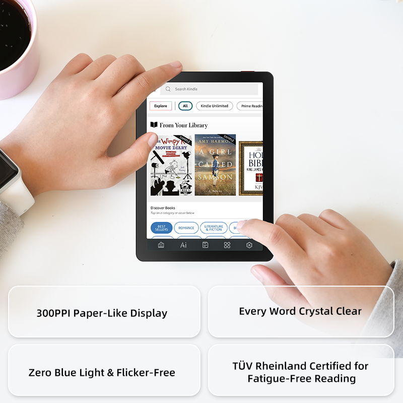Thumbnail: Bigme E-book Reader B6, Android 14 OS built-in Google Play, 4+64GB ereader