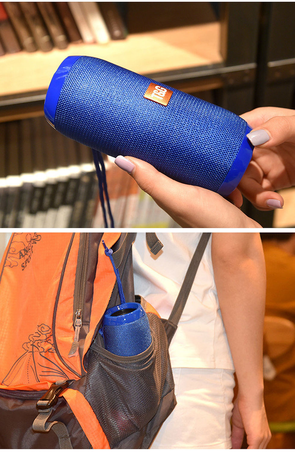 Thumbnail: Bluetooth Speaker T&G TG117 Portable TWS Sound Box Waterproof Loudspeaker Outdoo