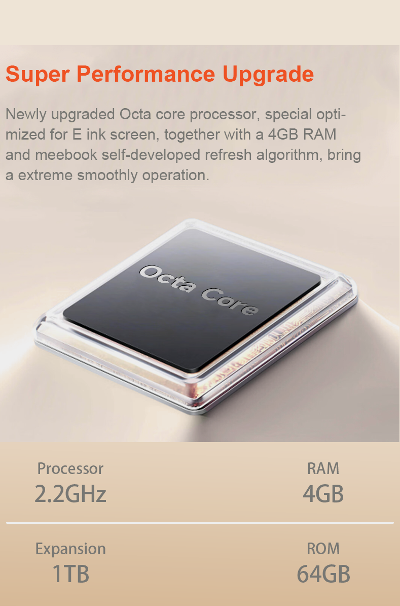 Thumbnail: Meebook M8 7.8"  Android 14 Ebook reader with google play store and fast refresh