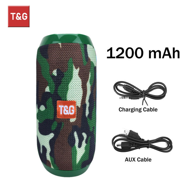 Thumbnail: Bluetooth Speaker T&G TG117 Portable TWS Sound Box Waterproof Loudspeaker Outdoo