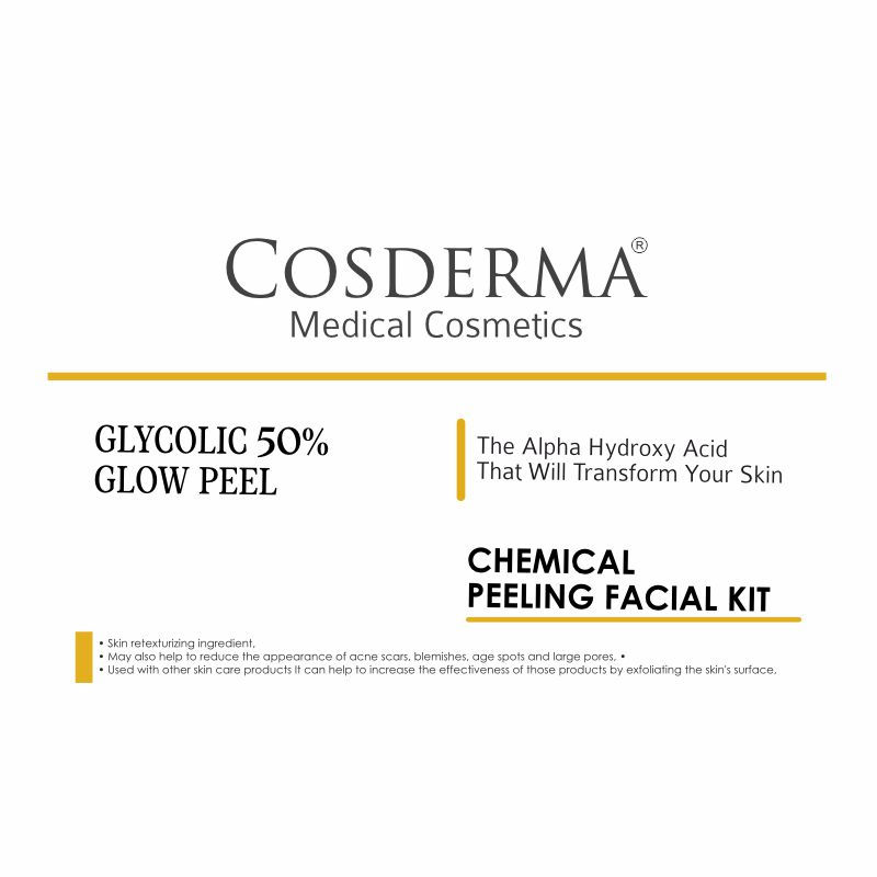 Thumbnail: Cosderma Glycolic 50% Glow Peel | Chemical Peeling Facial Kit