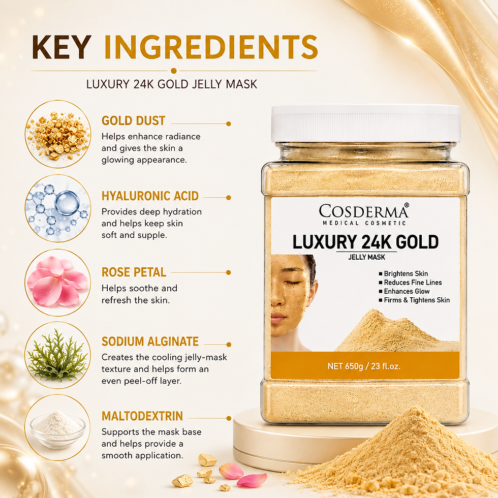 Thumbnail: Cosderma Luxury 24K Gold Jelly Mask (650g) for Brightening & Anti-Aging
